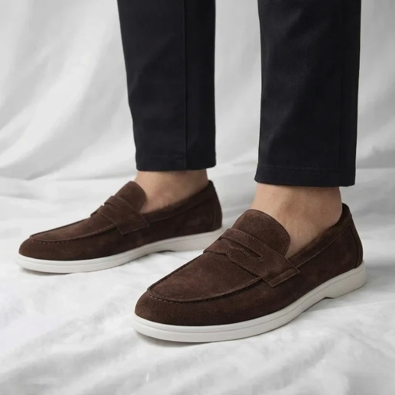 Mocassins Penny en Daim Bancroft
