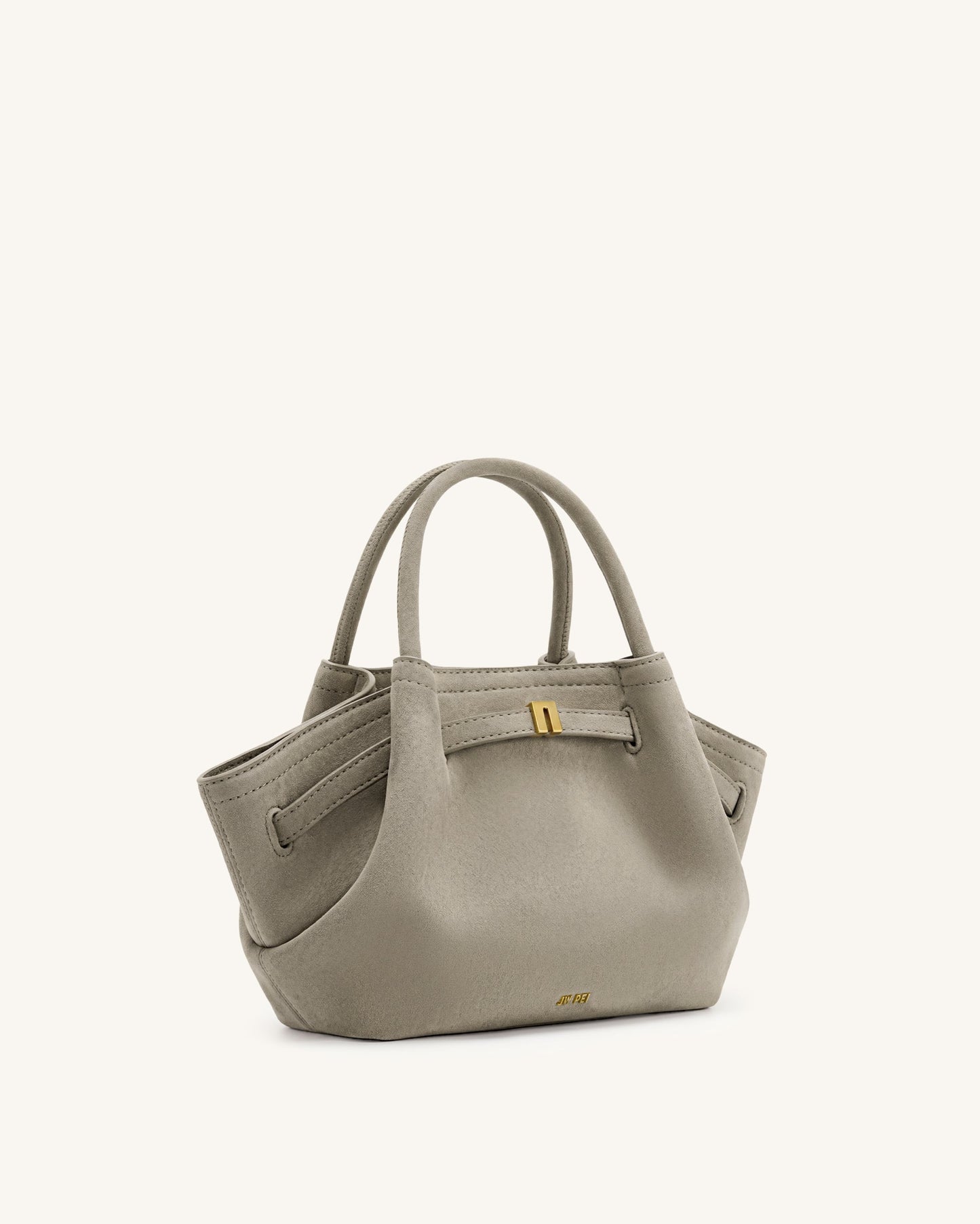 Mini sac cabas en similicuir Hana - Gris