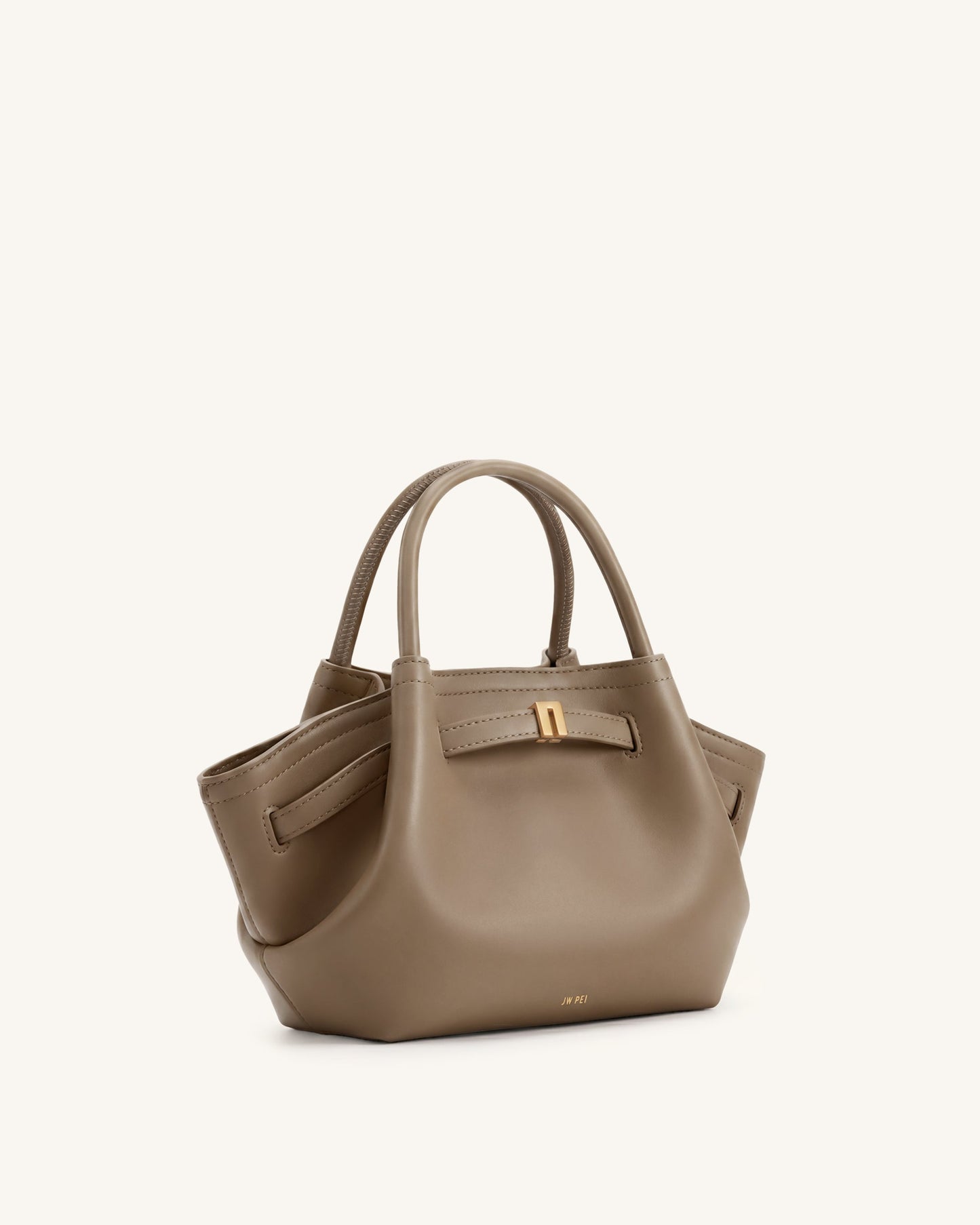 Mini sac cabas Hana - Brun grisâtre