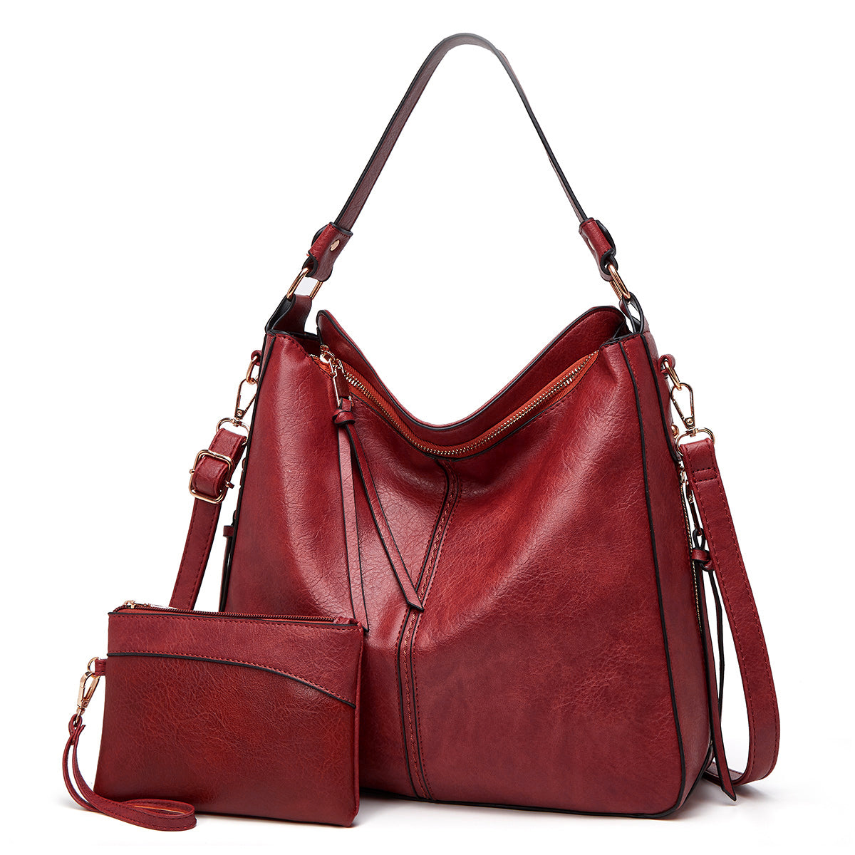 Sac Hobo en Cuir de Luxe avec Pochette Offerte
