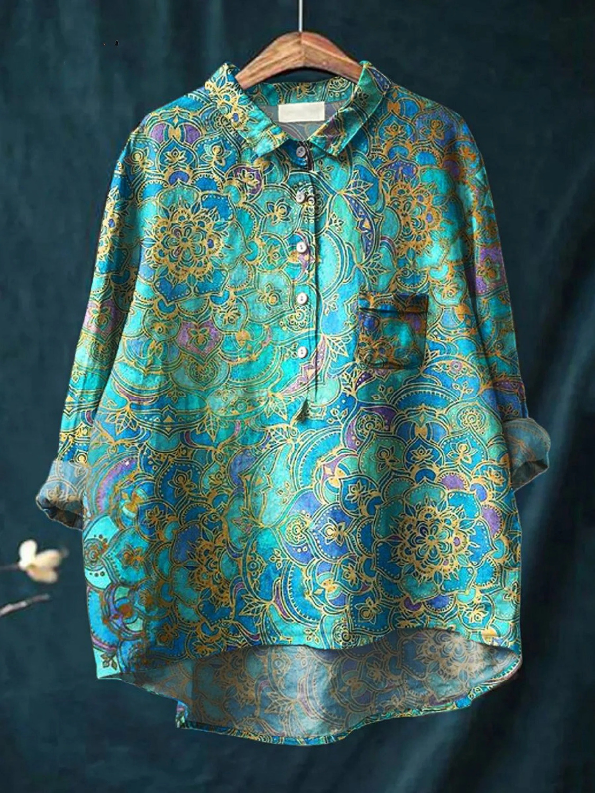 Blouse Katie — Chemise Légère Imprimée Polyvalente