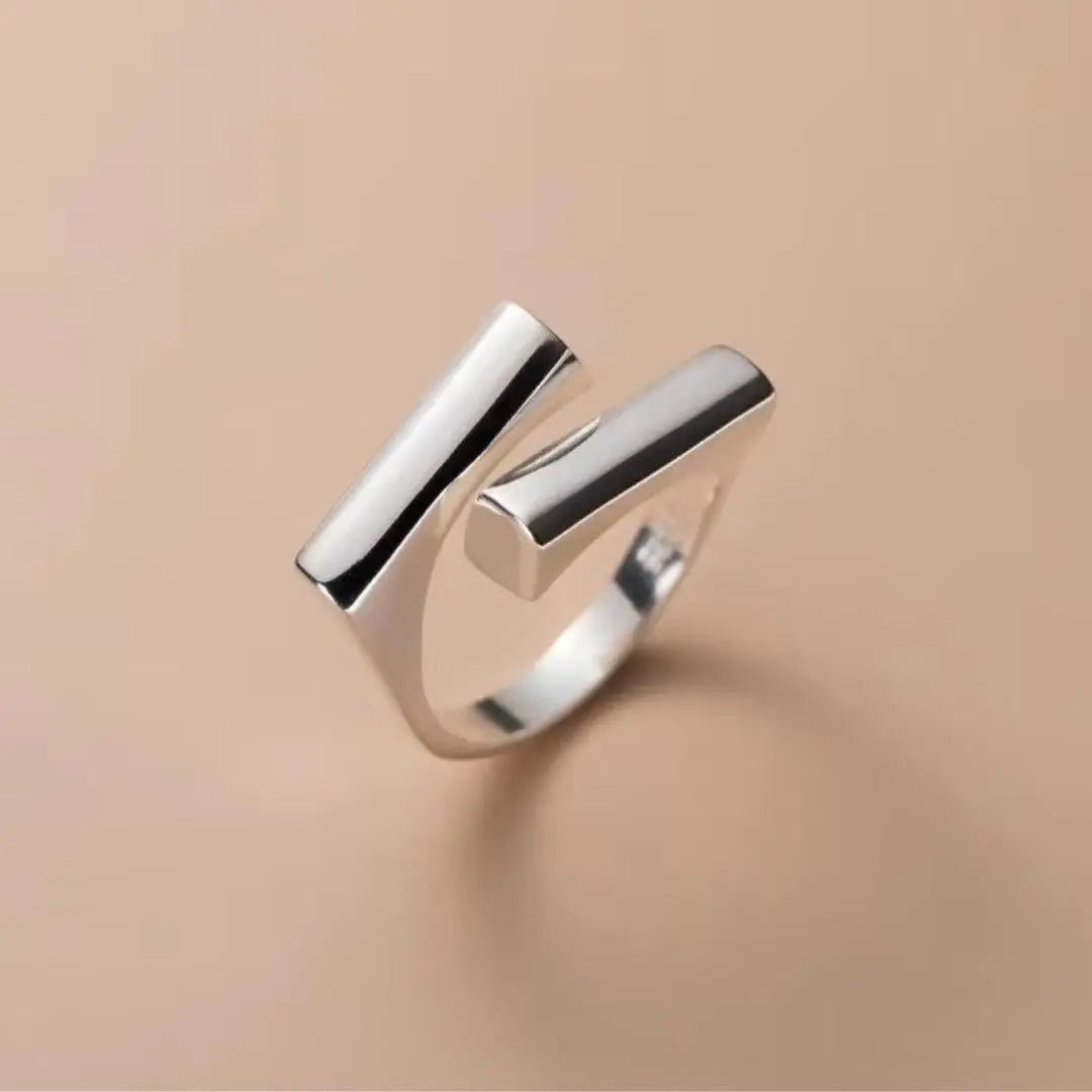 Bague Géométrique Tresses Lisses