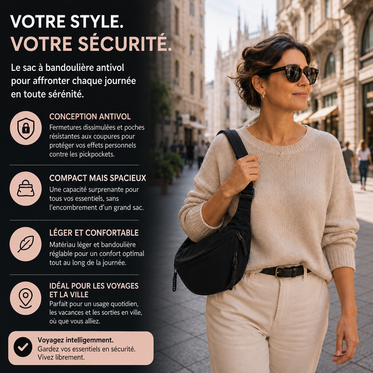 Rosa | Sac à bandoulière bordeaux