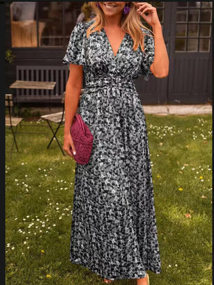 Elis – Robe longue et vaporeuse à imprimé floral