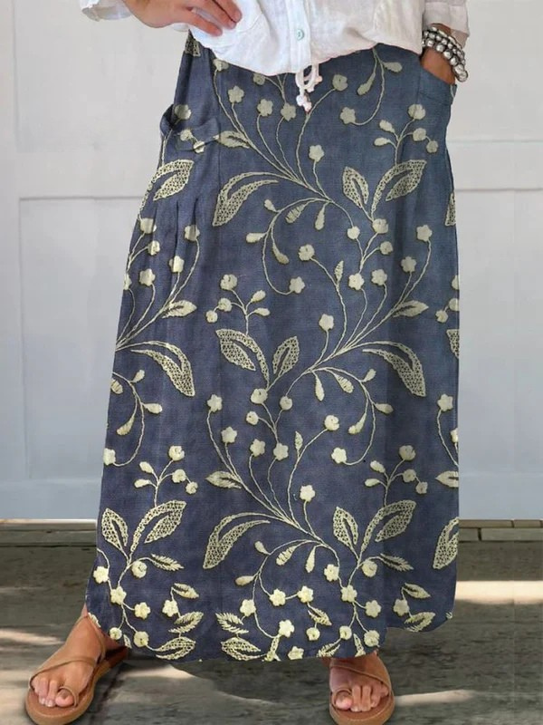 Coralie | Floral Pocket Skirt