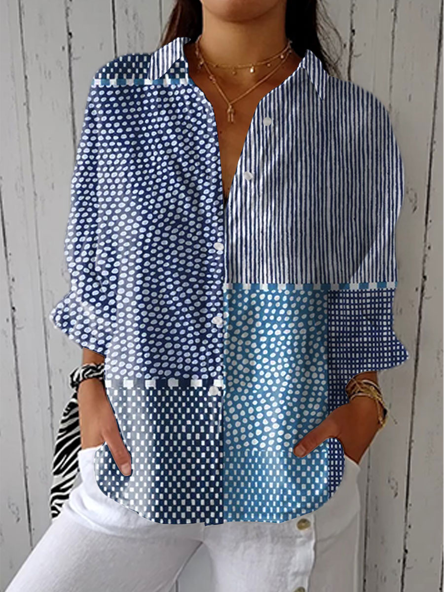 Blouse Bérénice — Patchwork Chic Multicolore