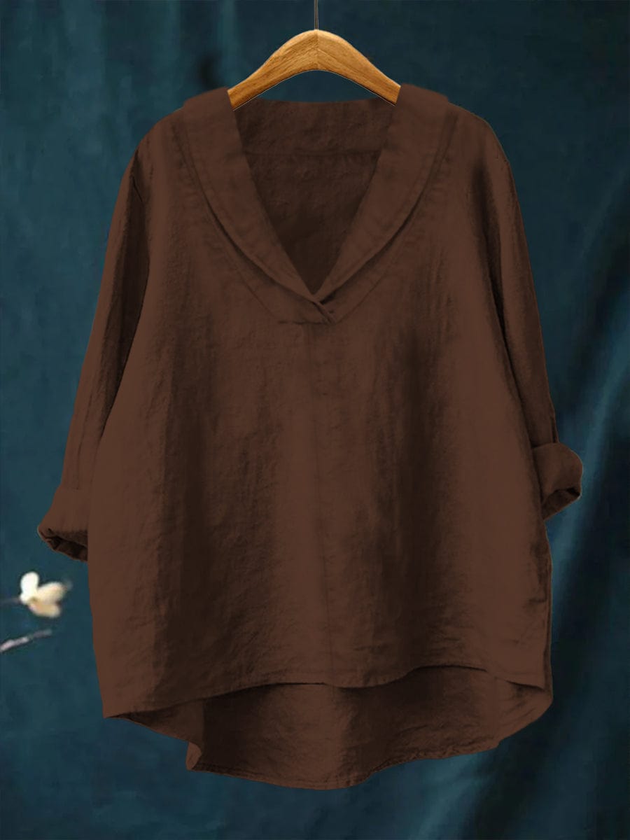 Blouse Hortense — Col V Fluide Multicolore