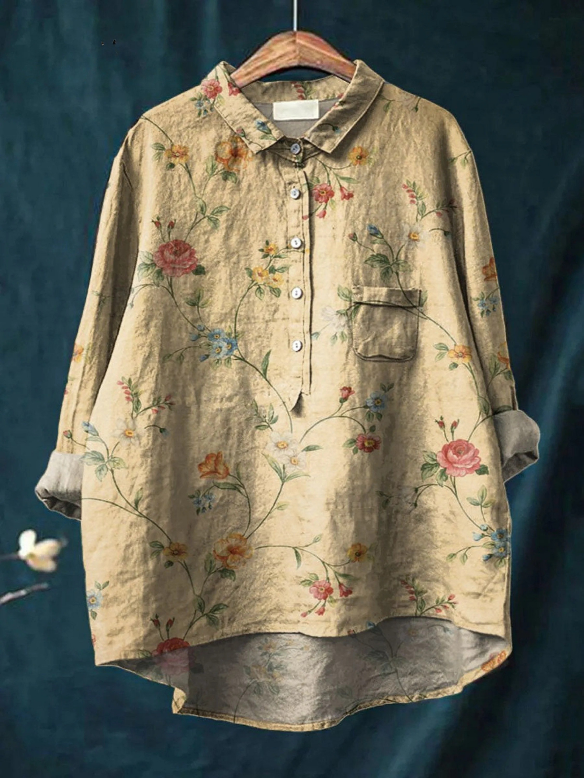 Blouse Poppy — Chemise Décontractée Imprimée