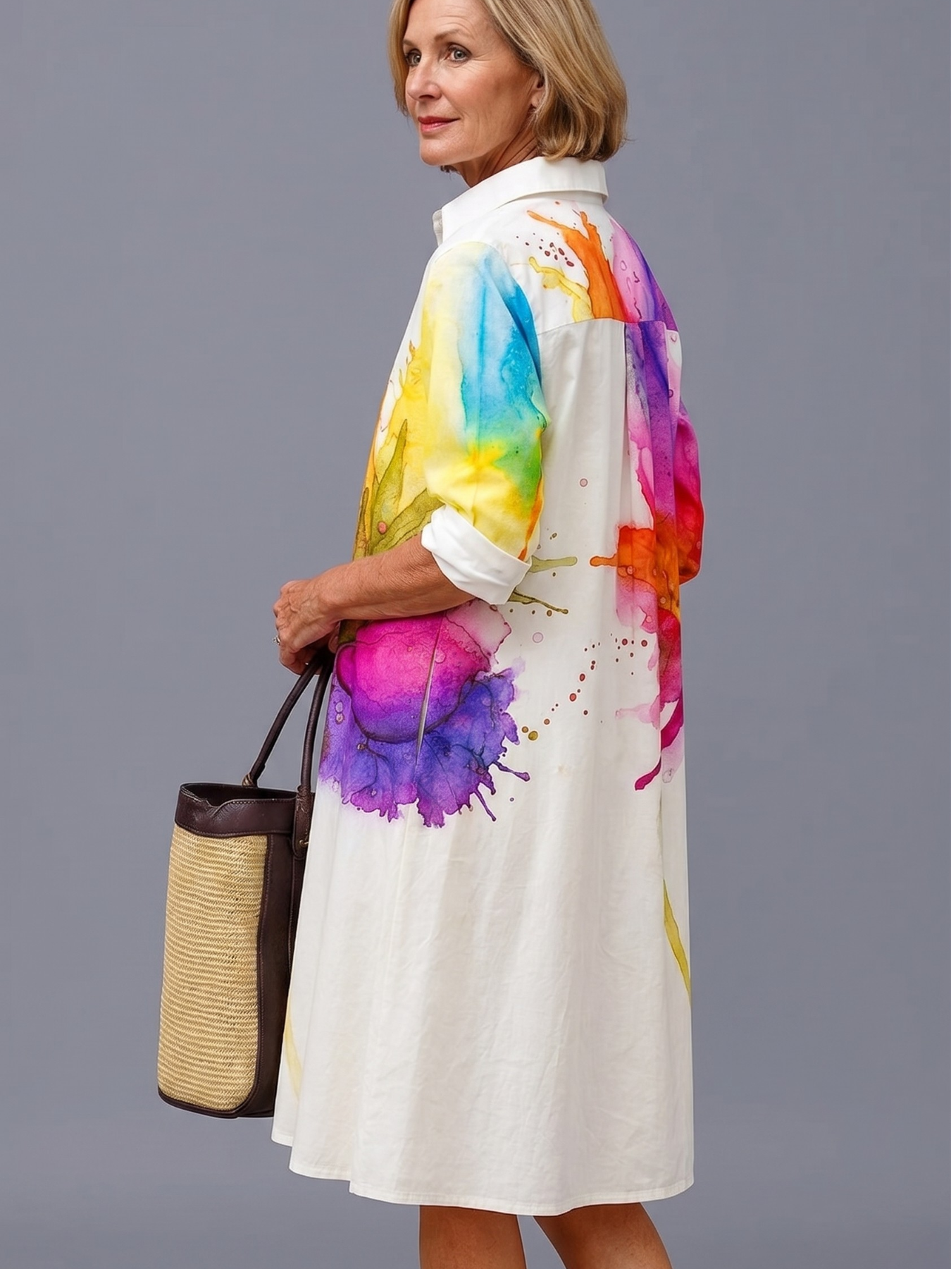 Lydia | Robe midi soignée et élégante