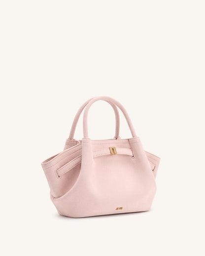 Mini sac cabas en similicuir Hana - Rose