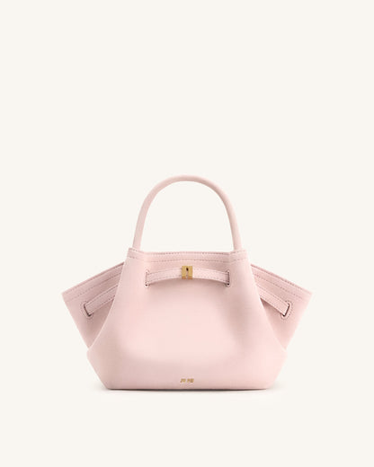 Mini sac cabas en similicuir Hana - Rose