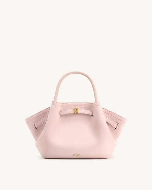 Mini sac cabas en similicuir Hana - Rose