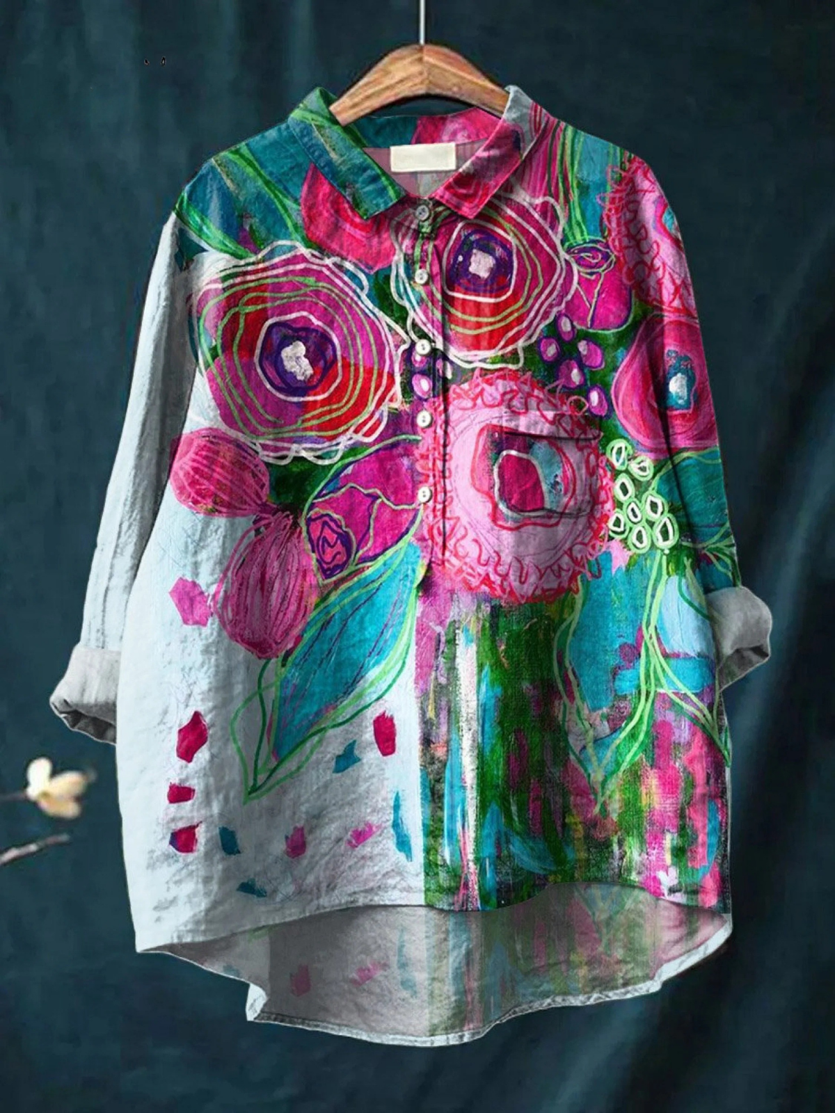 Blouse Ella — Chemise Légère Imprimée Intemporelle