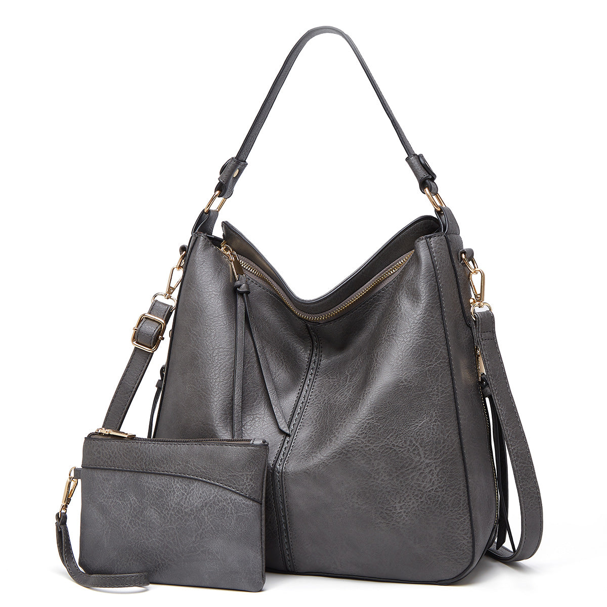 Sac Hobo en Cuir de Luxe avec Pochette Offerte