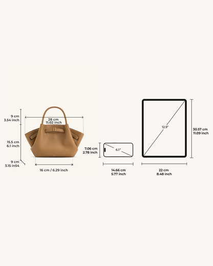 Sac Mini Tote Hana - Couleur Latte