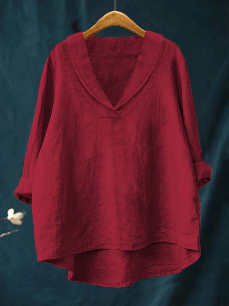 Blouse Hortense — Col V Fluide Multicolore
