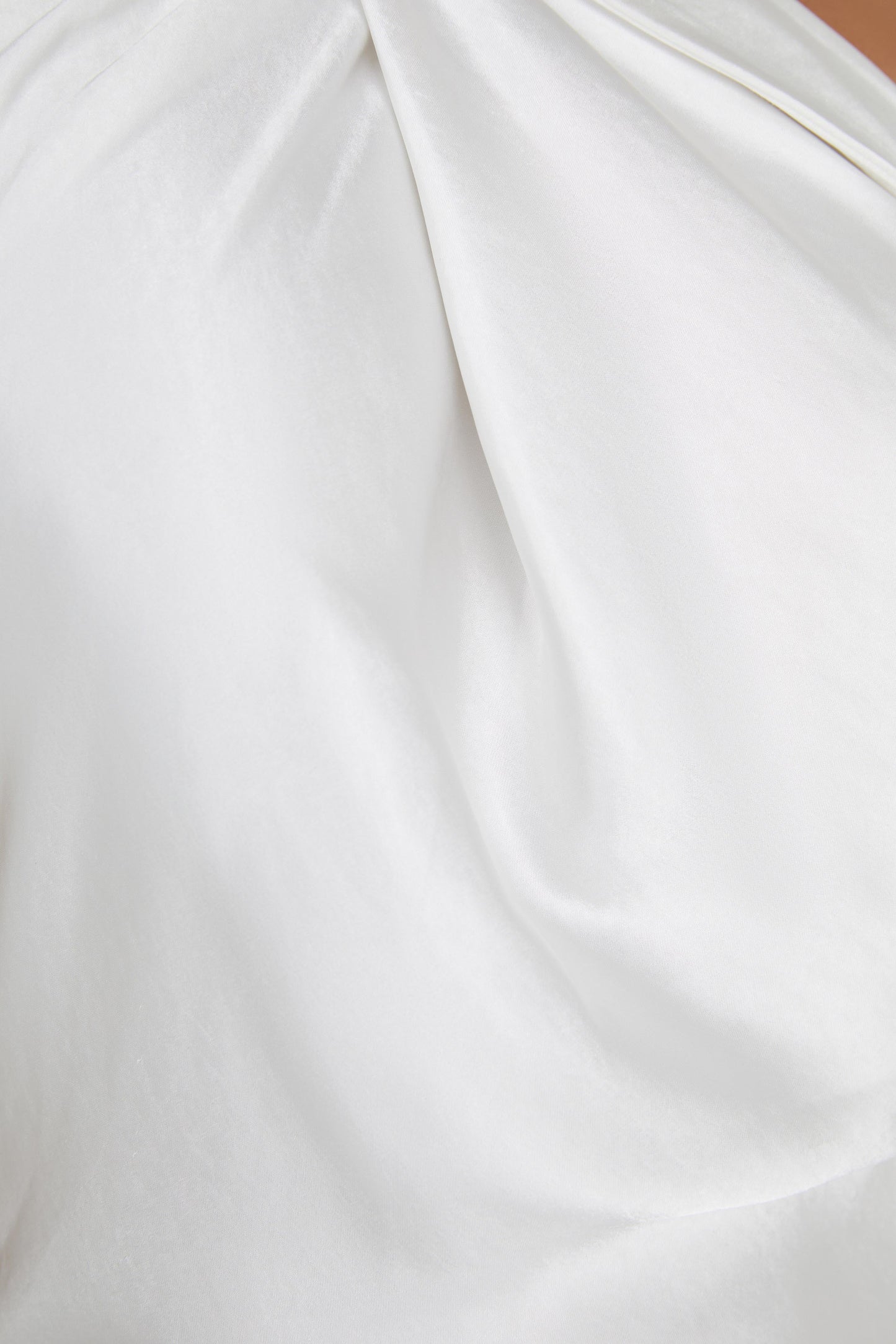 Robe Longue Laura en Satin Blanc