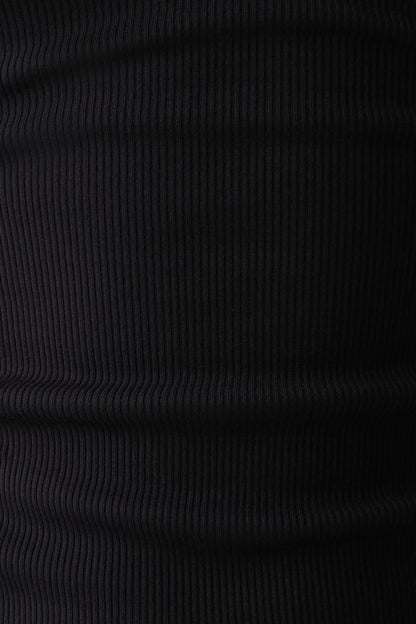 Actress Ribbed Tank - Black