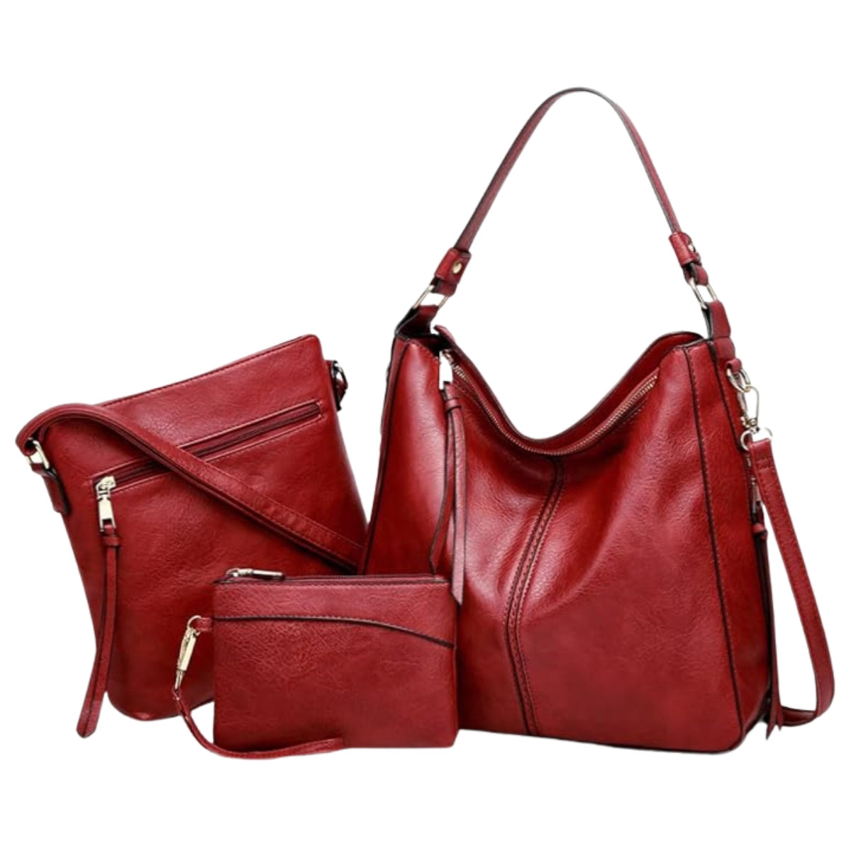 Ensemble Hobo 3 Pièces en Cuir Luxueux