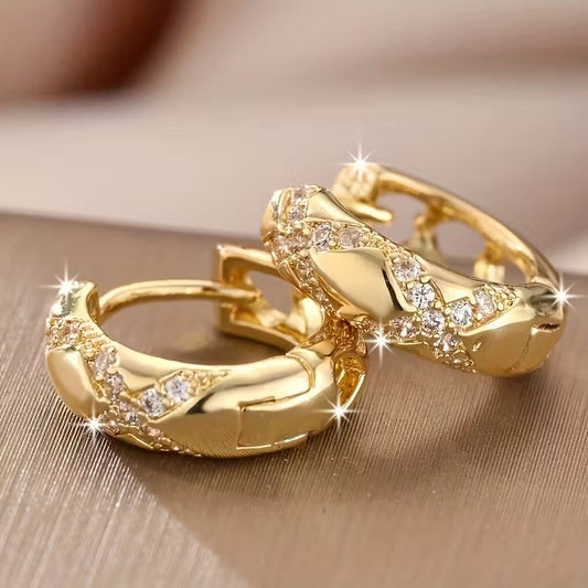 Boucles d'Oreilles Créoles Luxe Radiance Intemporelles