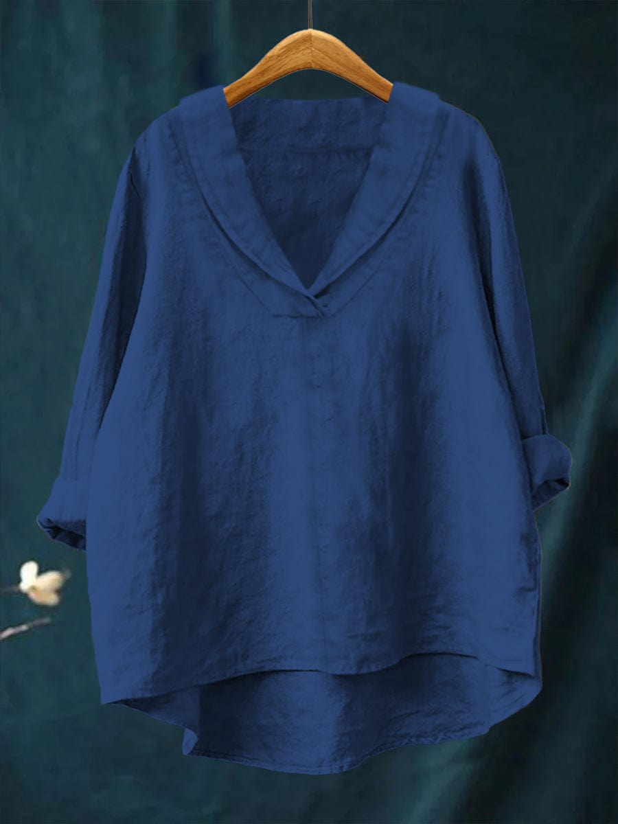 Blouse Hortense — Col V Fluide Multicolore
