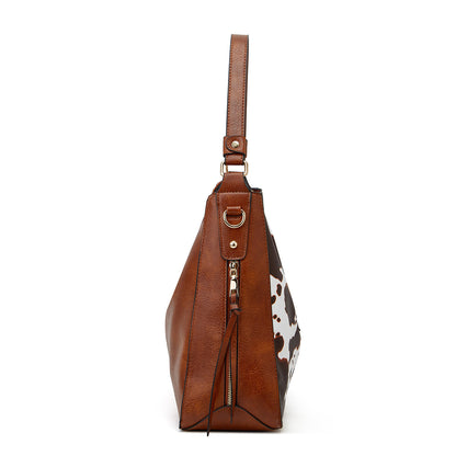 Sac Hobo Antivol en Cuir Imprimé Luxe + Pochette Offerte