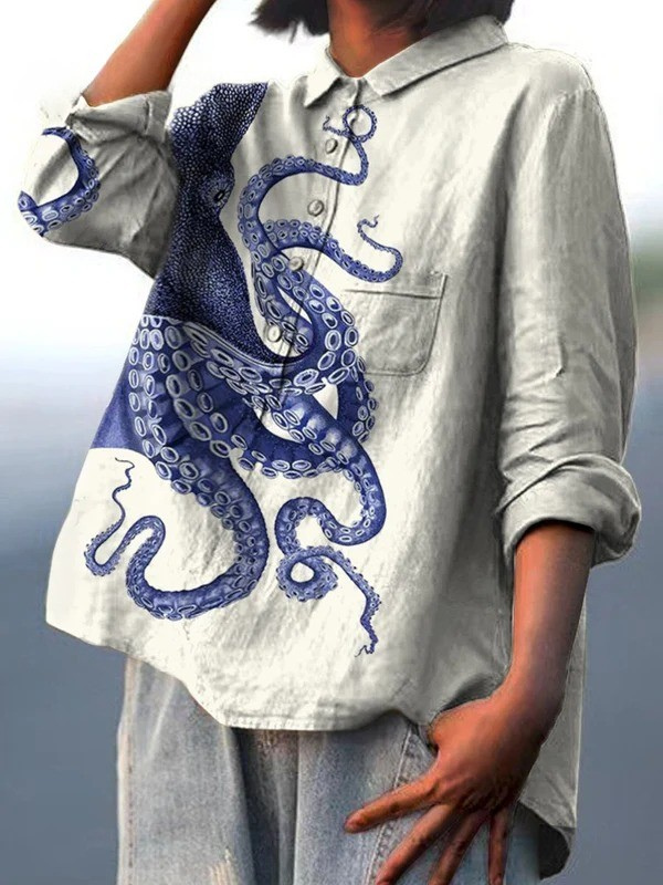 T-shirt Amélia — Léger Imprimé Estival