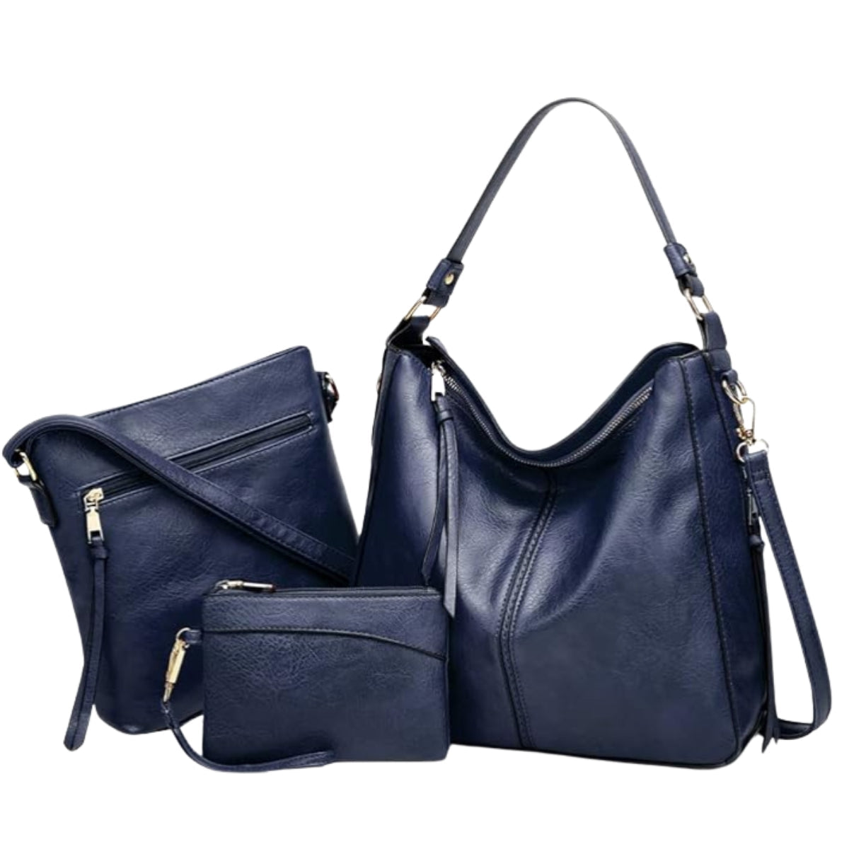 Ensemble Hobo 3 Pièces en Cuir Luxueux