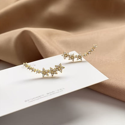 Boucles d'Oreilles Florales — Intemporelles Dorées