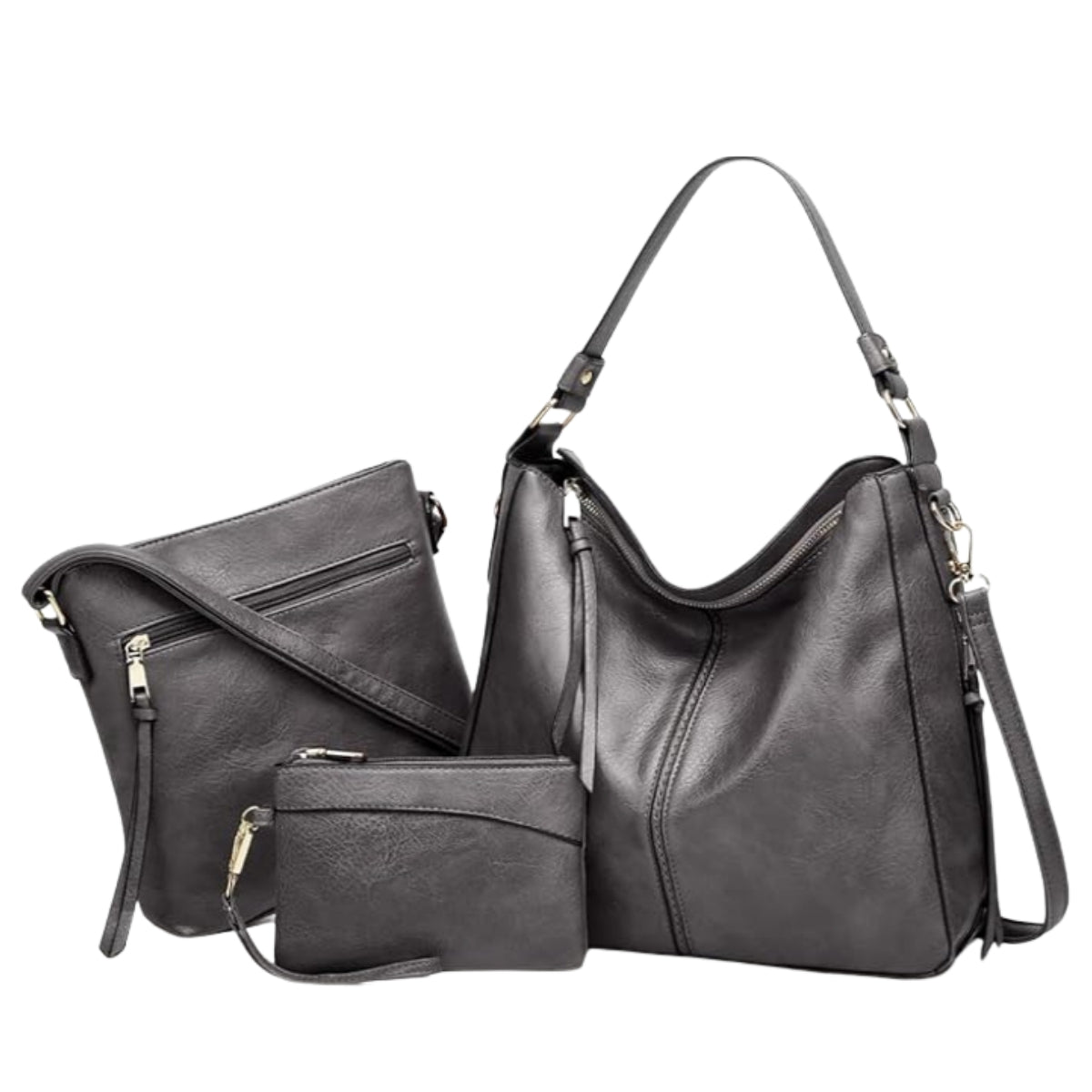 Ensemble Hobo 3 Pièces en Cuir Luxueux