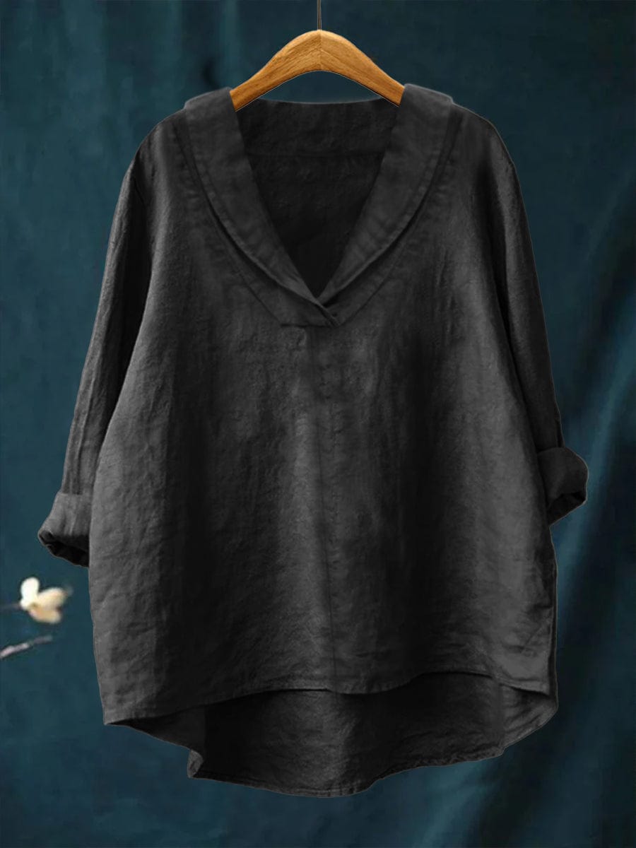 Blouse Hortense — Col V Fluide Multicolore