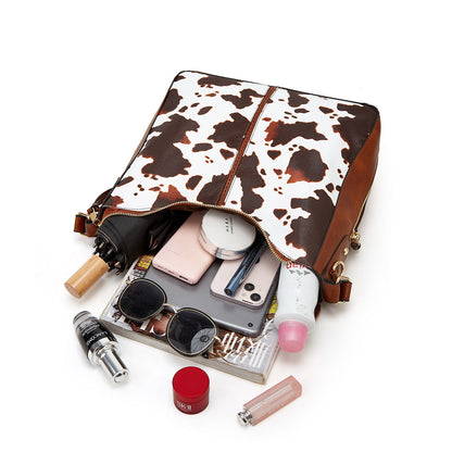 Sac Hobo Antivol en Cuir Imprimé Luxe + Pochette Offerte
