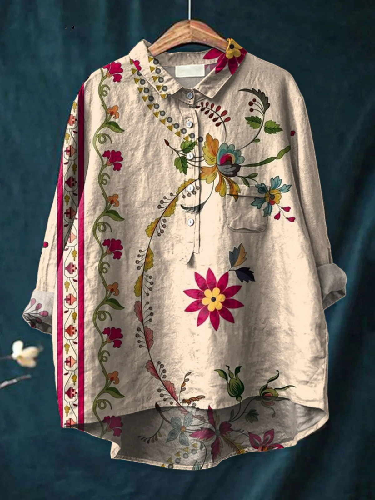 Blouse Isla — Chemise Fleurie Légère Colorée