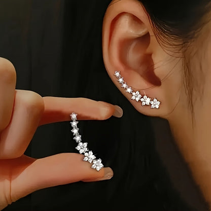 Boucles d'Oreilles Florales — Intemporelles Dorées