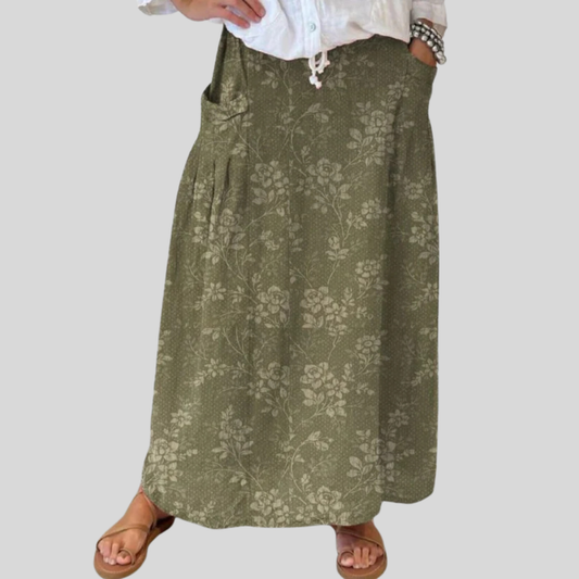 Josephine | Vintage Floral Pocket Skirt