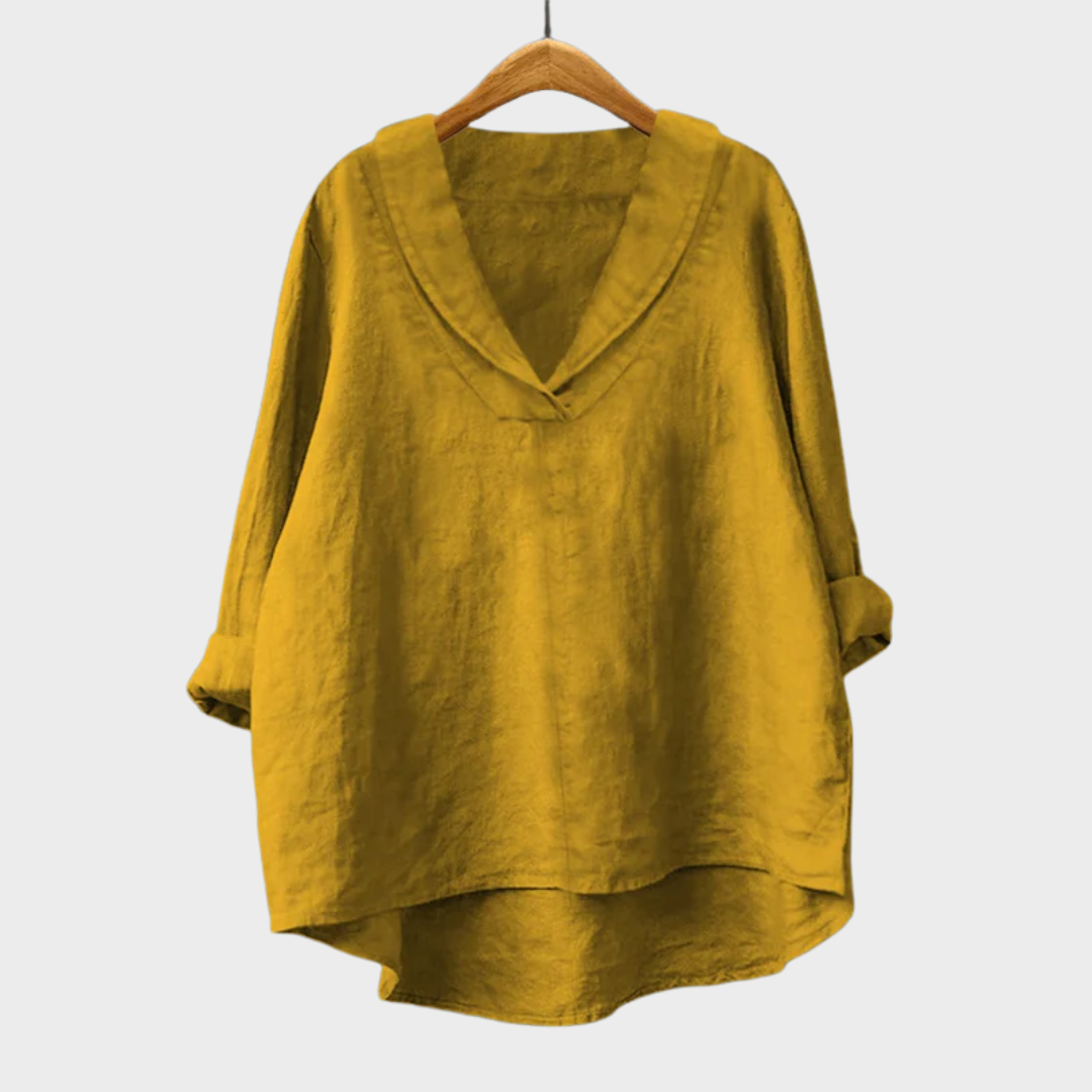 Blouse Hortense — Col V Fluide Multicolore