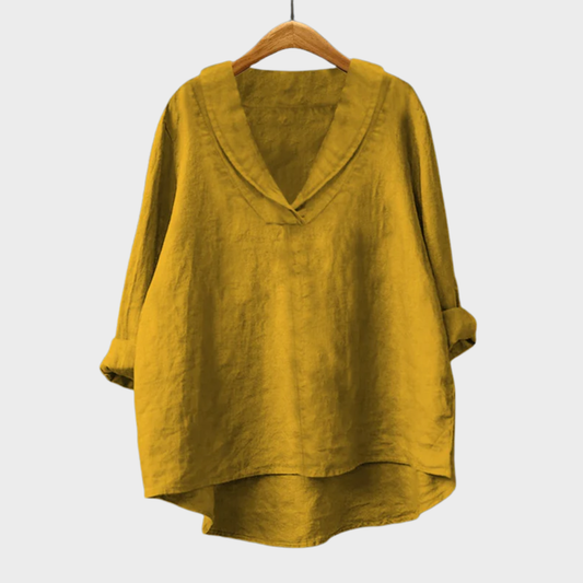 Blouse Hortense — Col V Fluide Multicolore