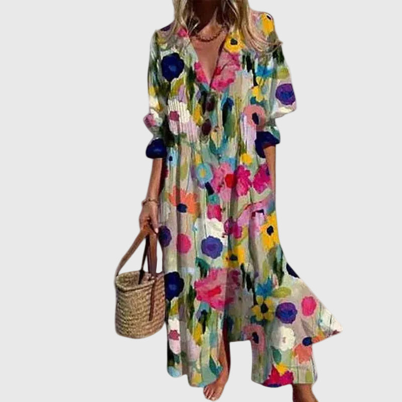 Zariah | Élégante robe longue bohème