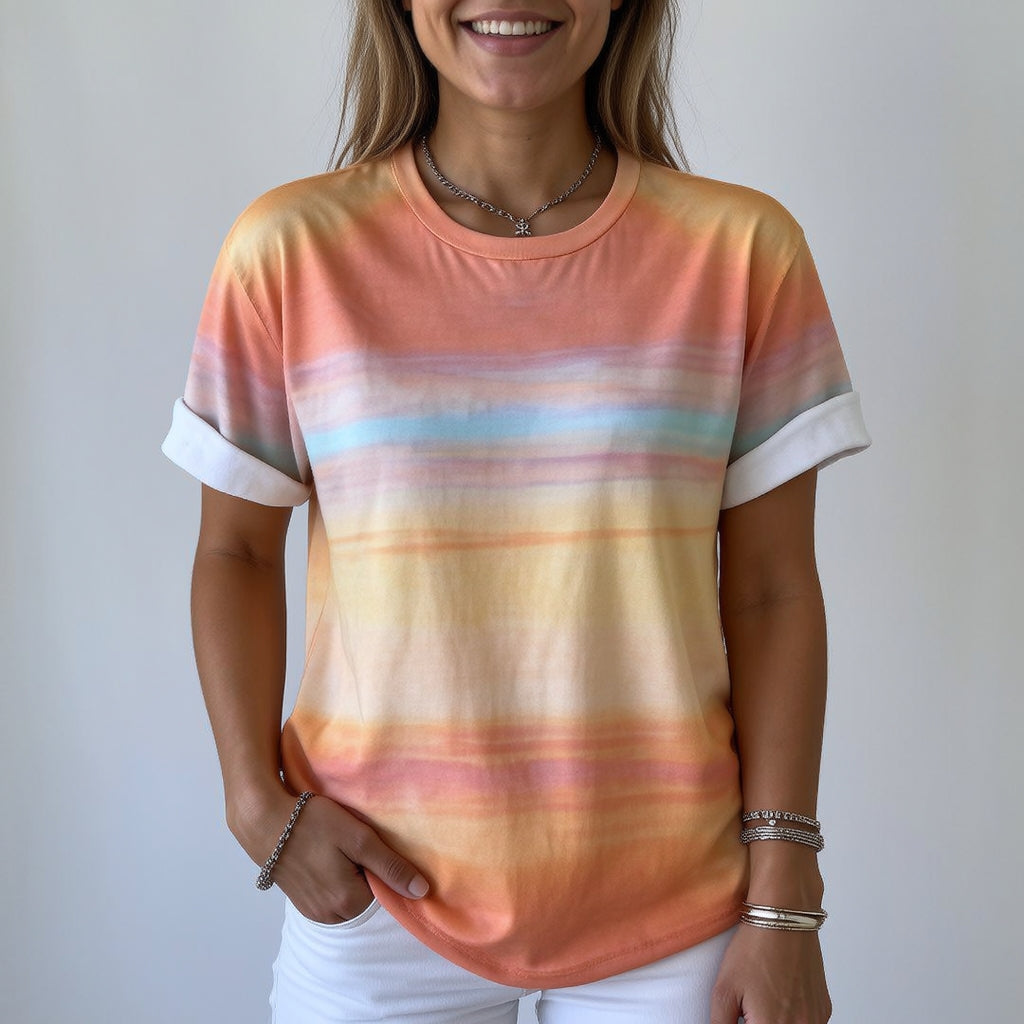 T-shirt Aurore — Dégradé Coucher de Soleil