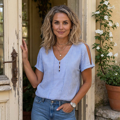 Blouse Christine — Rayures Côtières