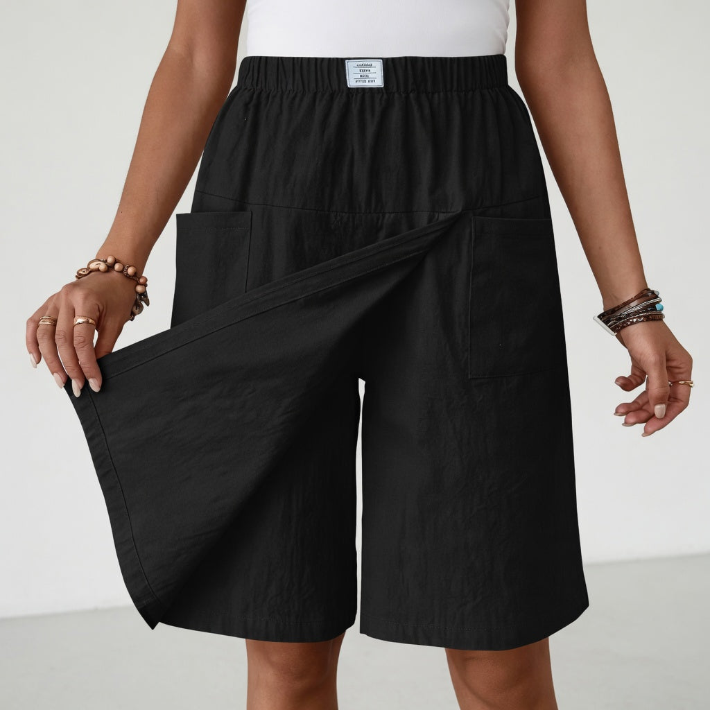Lara™ - Skort taille élastique poches liberté active