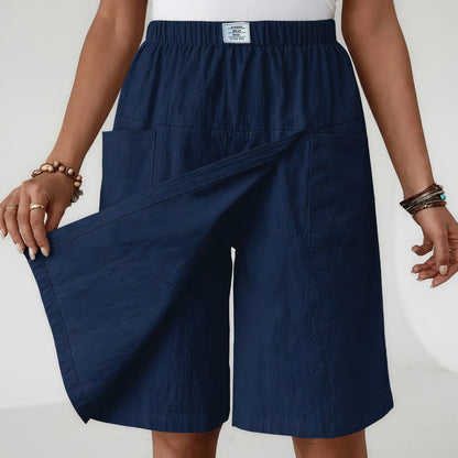 Lara™ - Skort taille élastique poches liberté active