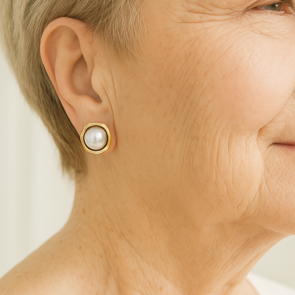 Boucles d'Oreilles Perles Noires Élégantes