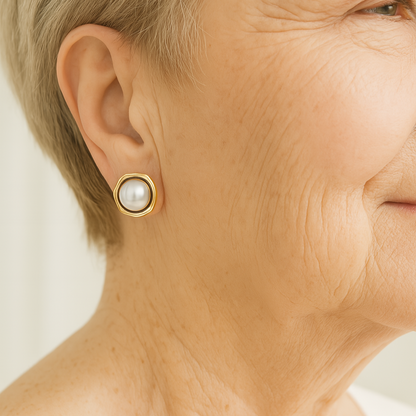 Boucles d'Oreilles Perles Noires Élégantes