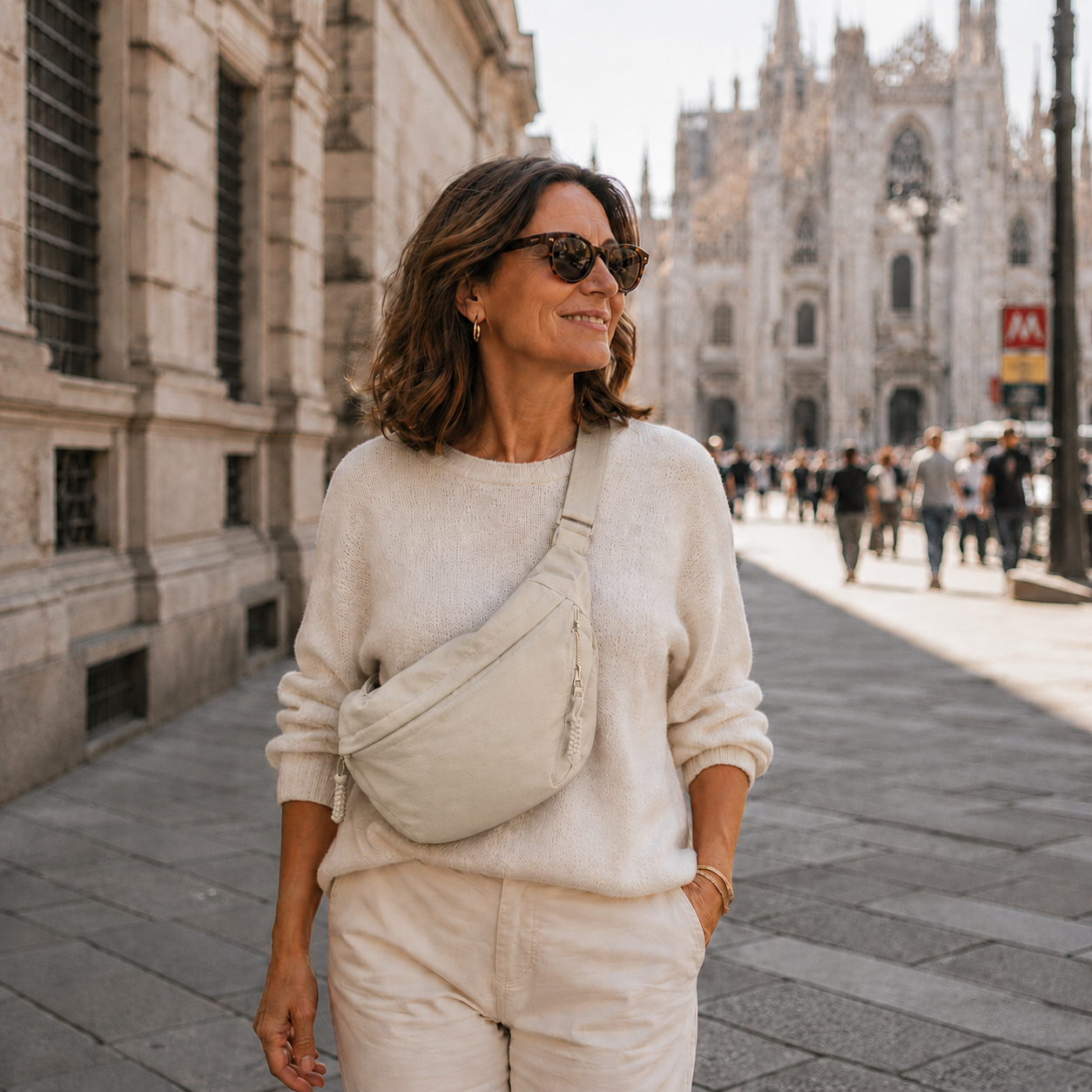 Elena | Sac à bandoulière beige (Presque épuisé)