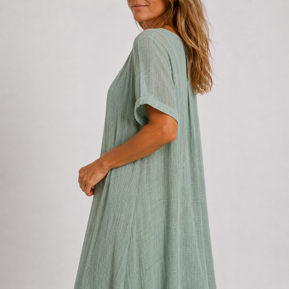 Violette - Robe longue fluide