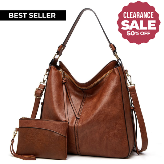 Sac Hobo en Cuir de Luxe avec Pochette Offerte