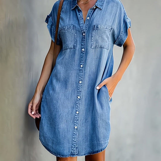 Helen | Chemise Robe à Boutons