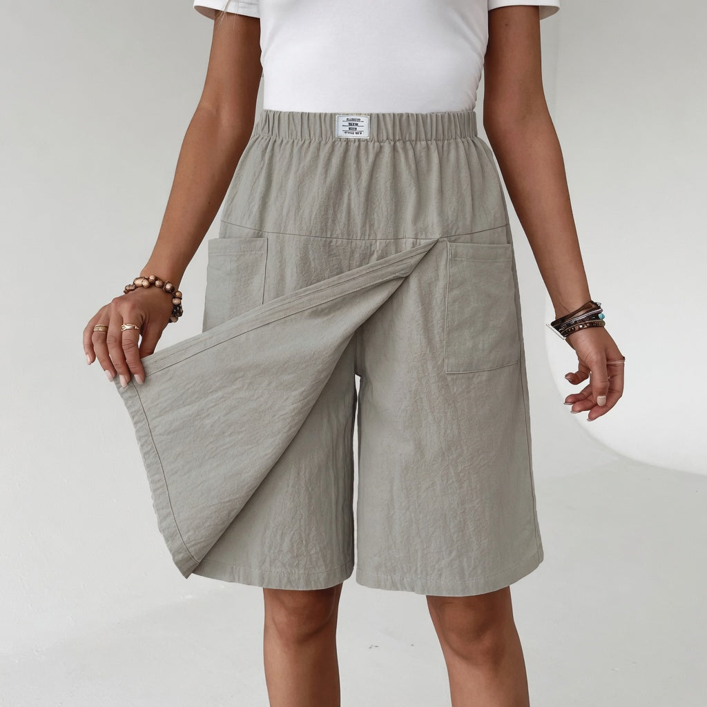 Lara™ - Skort taille élastique poches liberté active