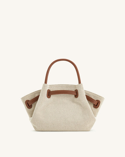 Sac Mini Tote Hana - Toile Marron